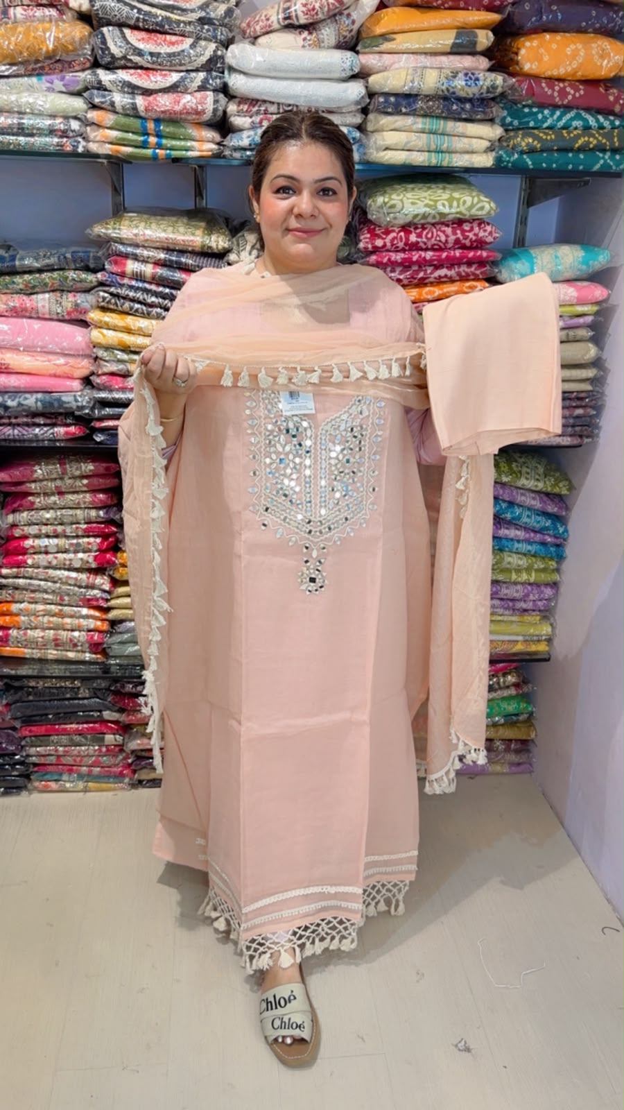 designer pure mal cotton suit ccc335