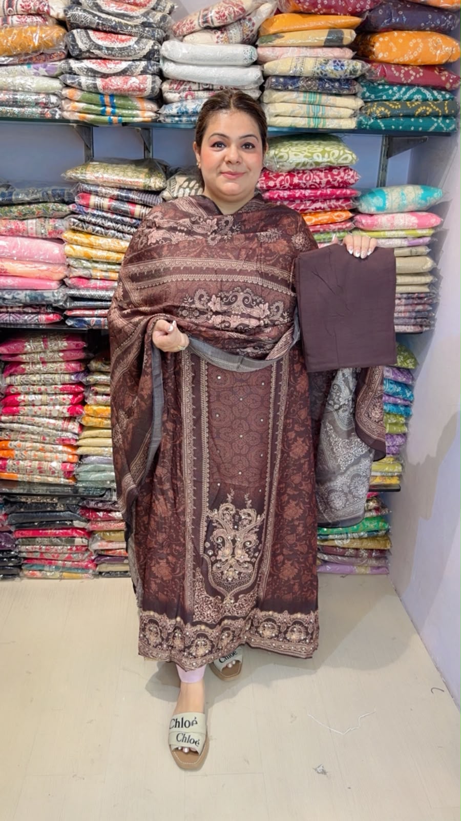 designer pure mal cotton suit ccc335