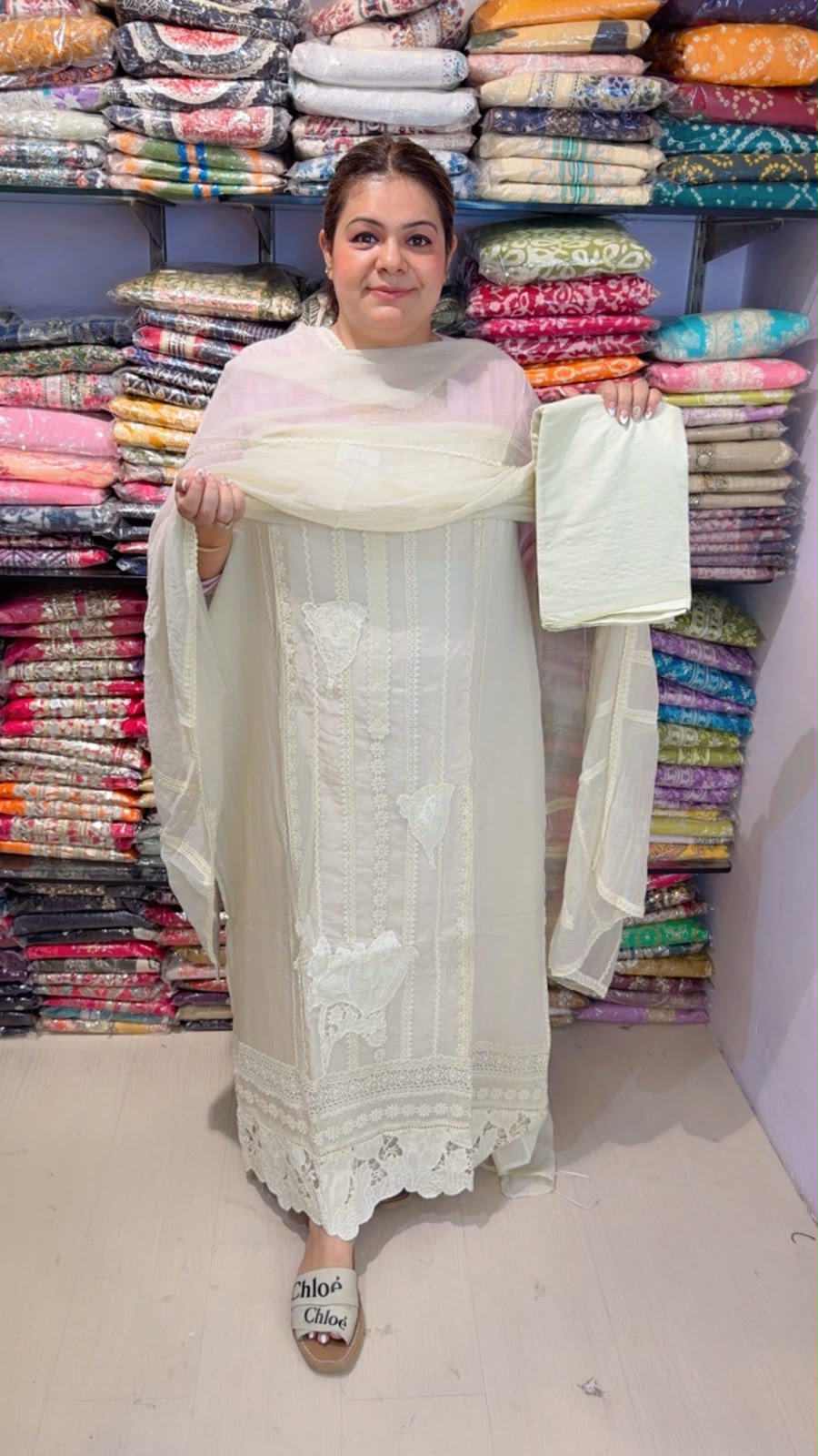 designer pure mal cotton suit ccc335