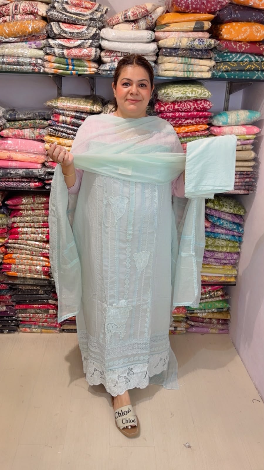 designer pure mal cotton suit ccc335