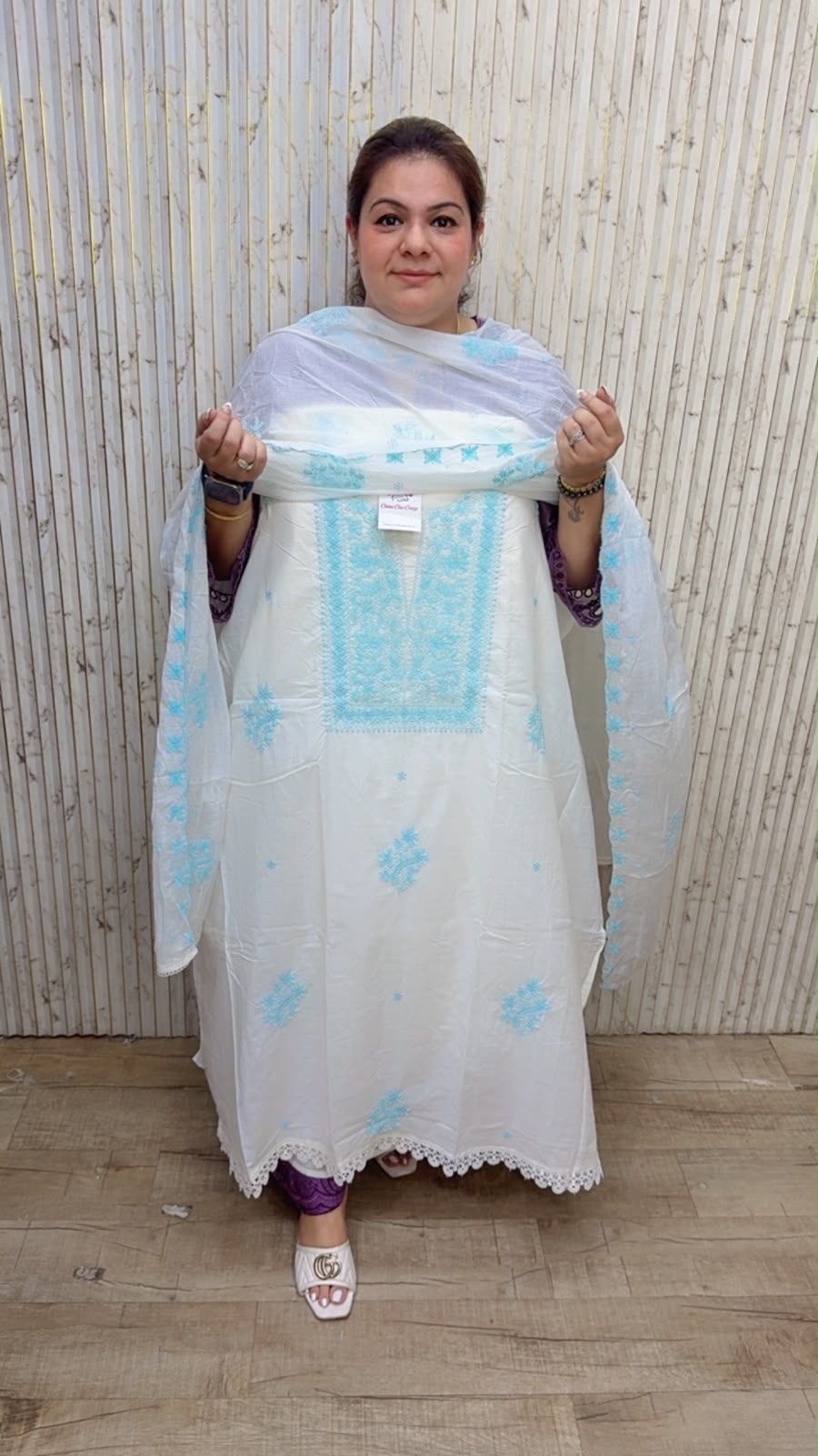 designer pure muslin cotton suit 342