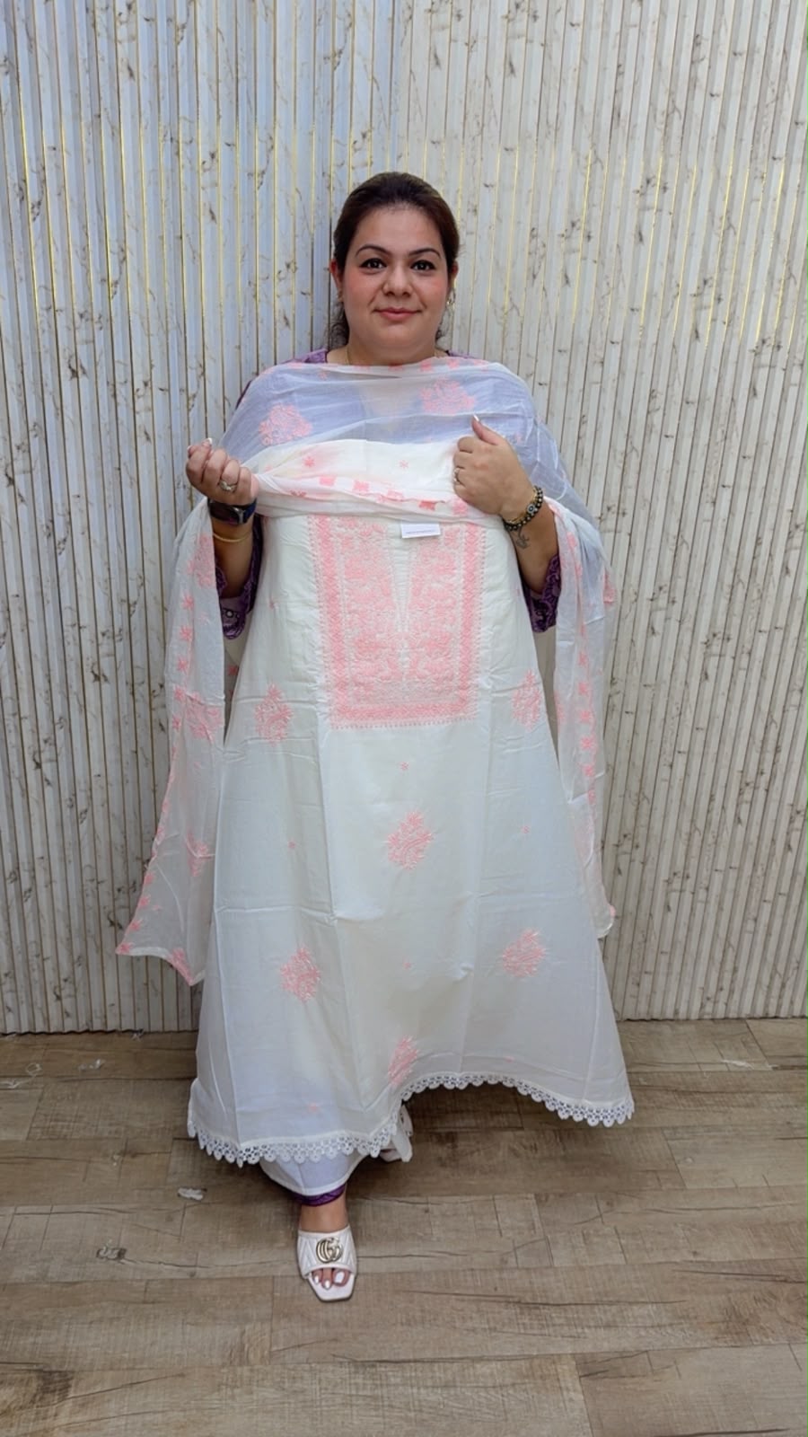 designer pure muslin cotton suit 342