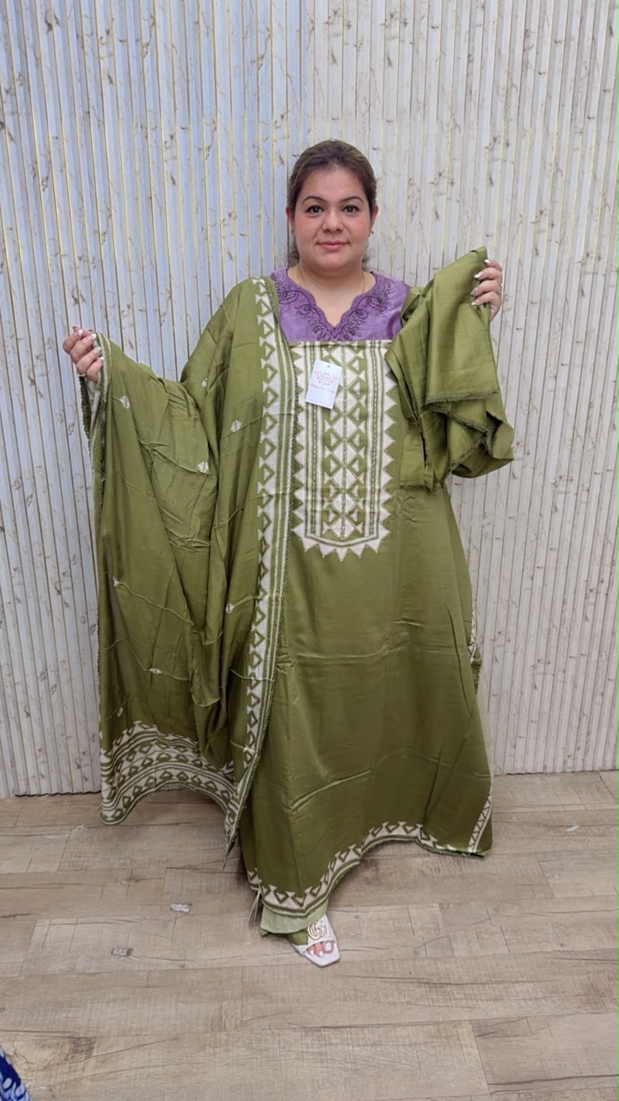 designer pure muslin cotton suit 342