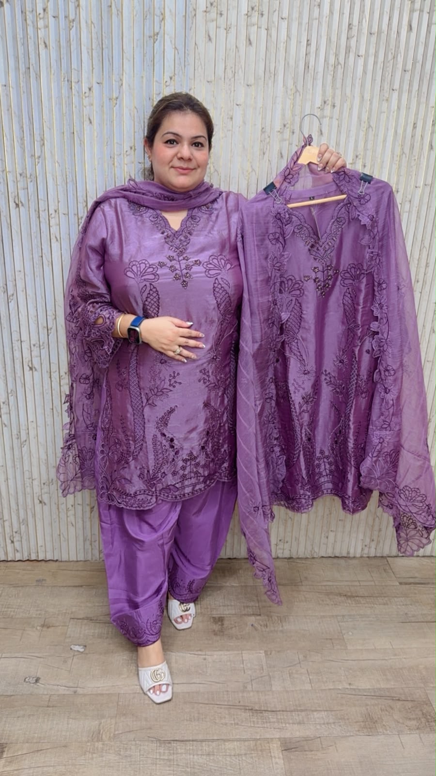 designer pure muslin cotton suit 342