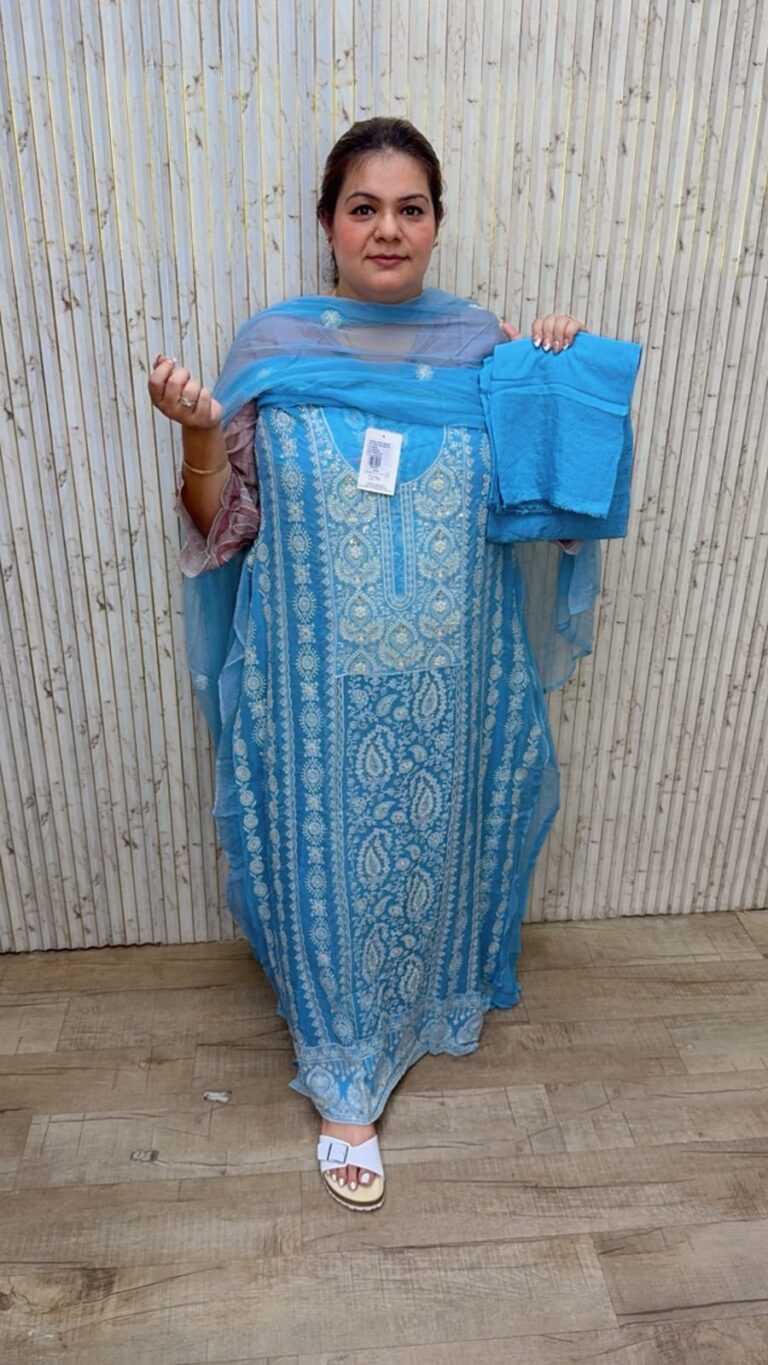 designer pure georgette lakhnavi suit ccc364