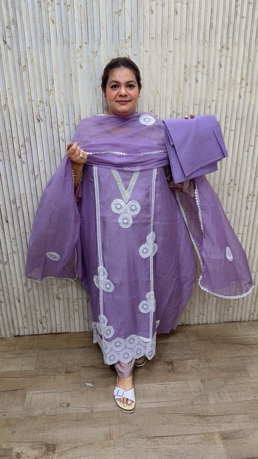 designer pure mal cotton suit ccc360