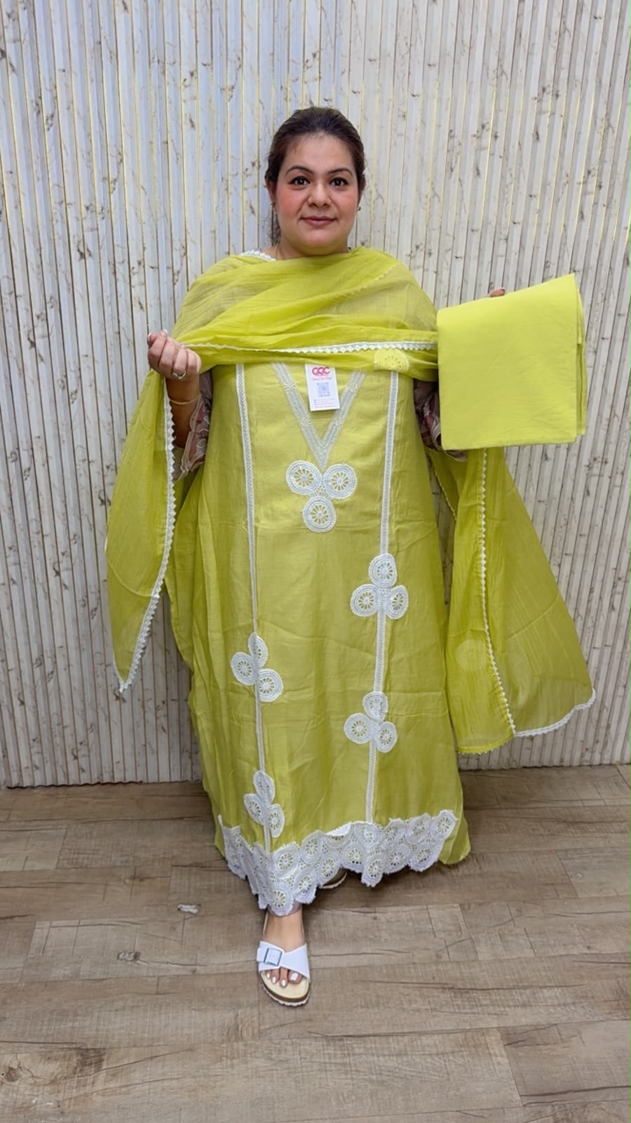 designer pure mal cotton suit ccc360