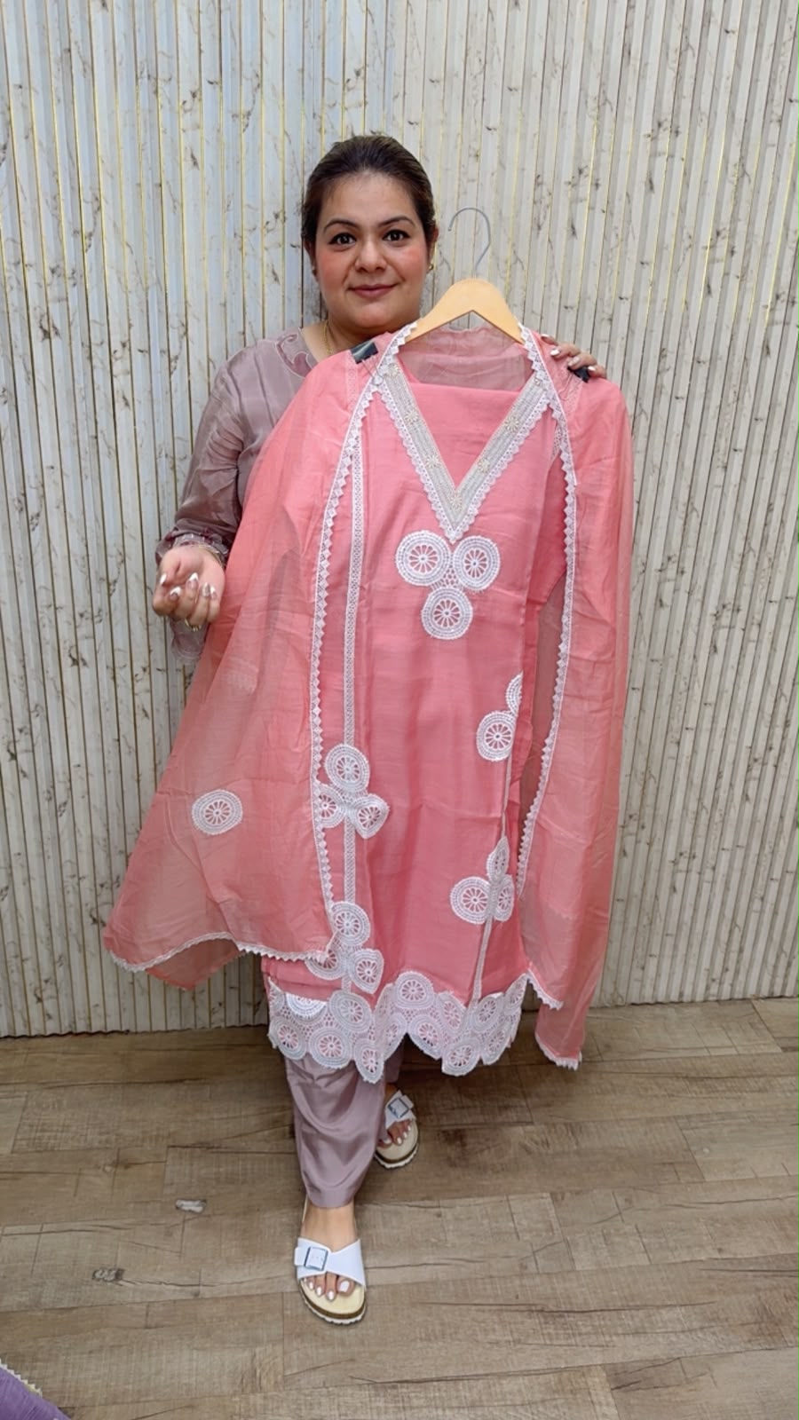 designer pure mal cotton suit ccc360