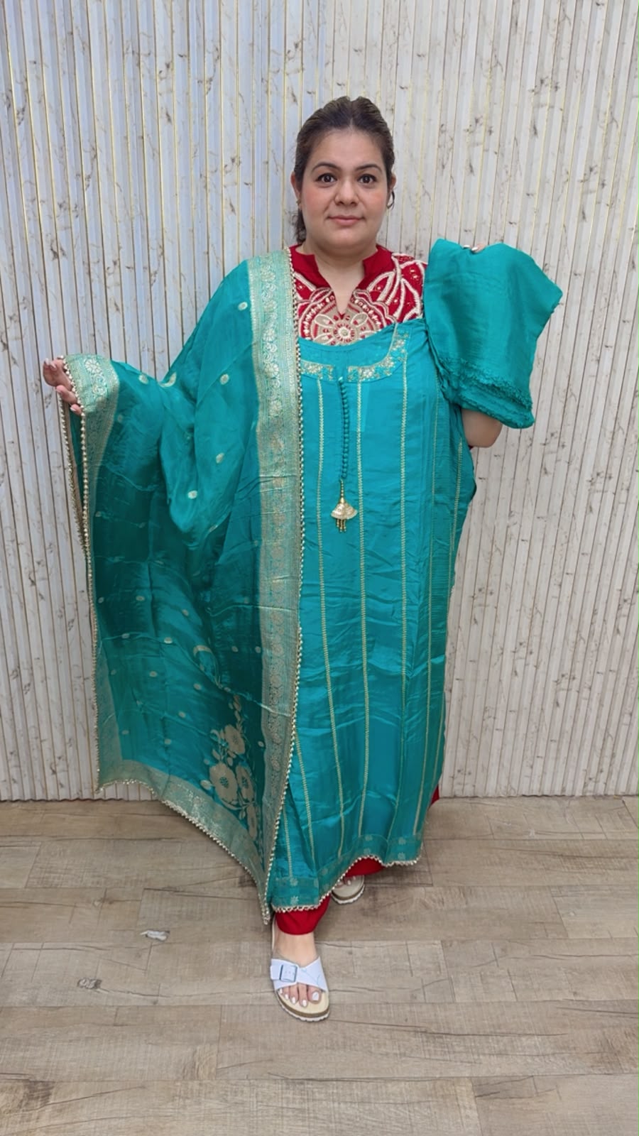 designer pure silk suit ccc366