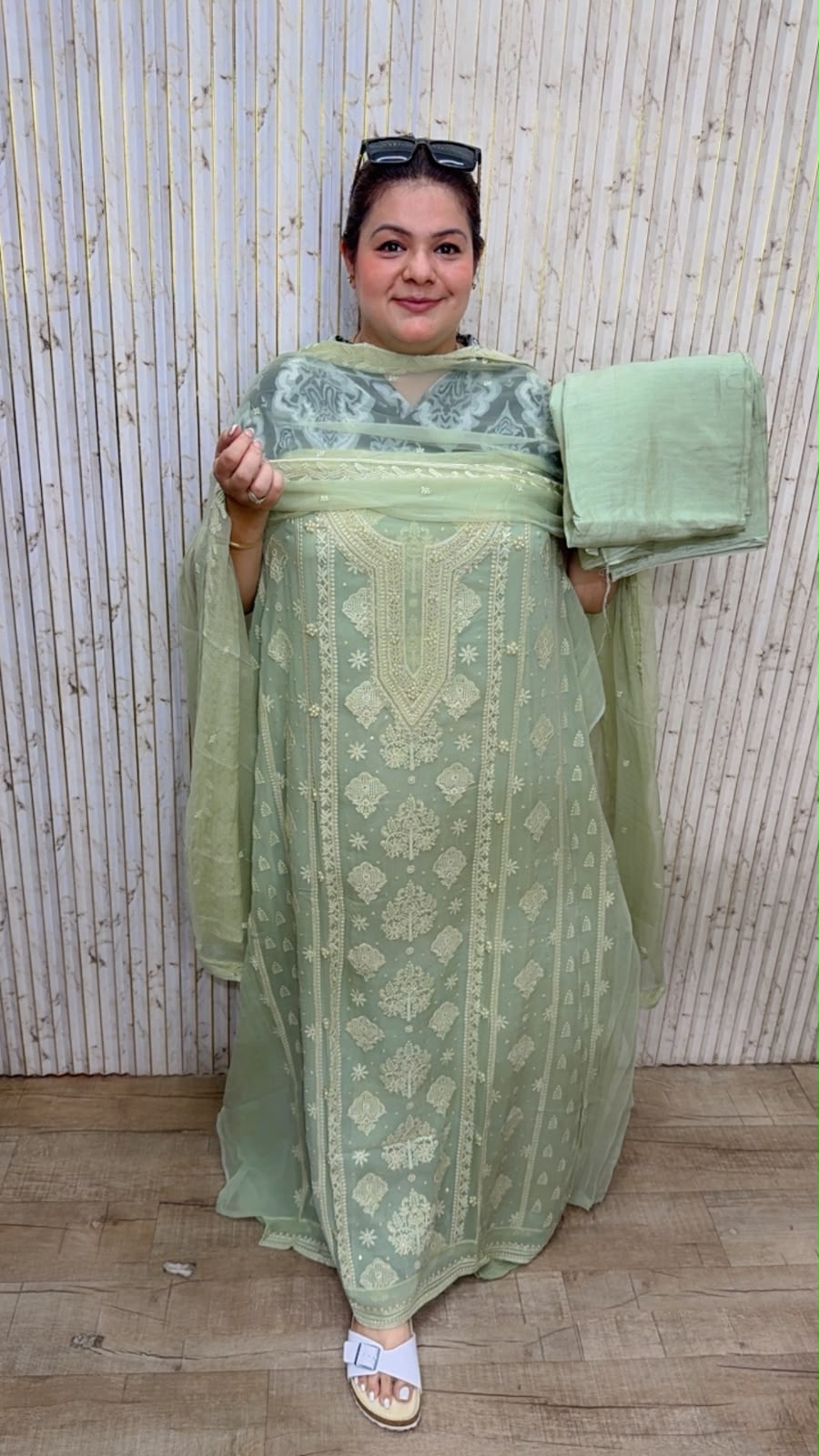 designer pure mal cotton suit ccc374