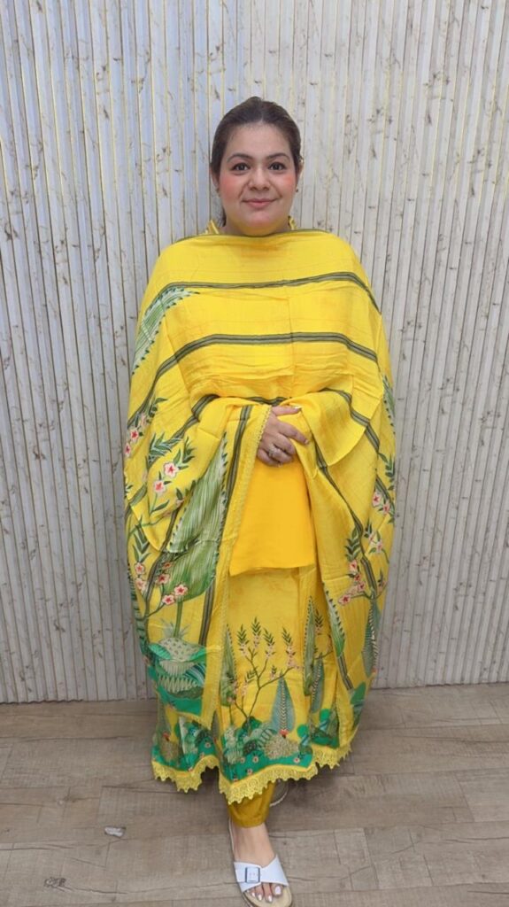 designer pure cotton muslin suit ccc387