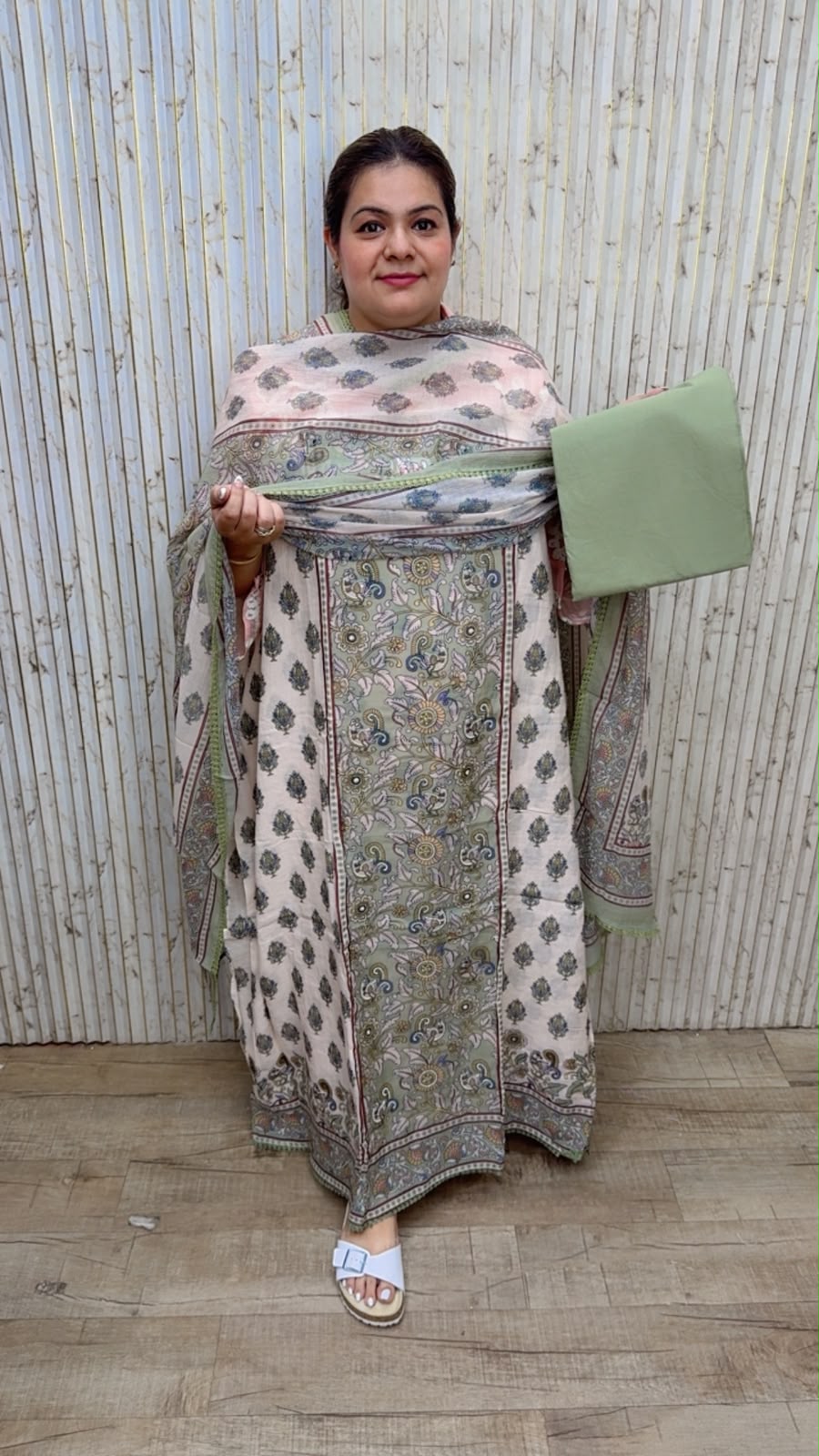 designer pure mal cotton suit ccc388
