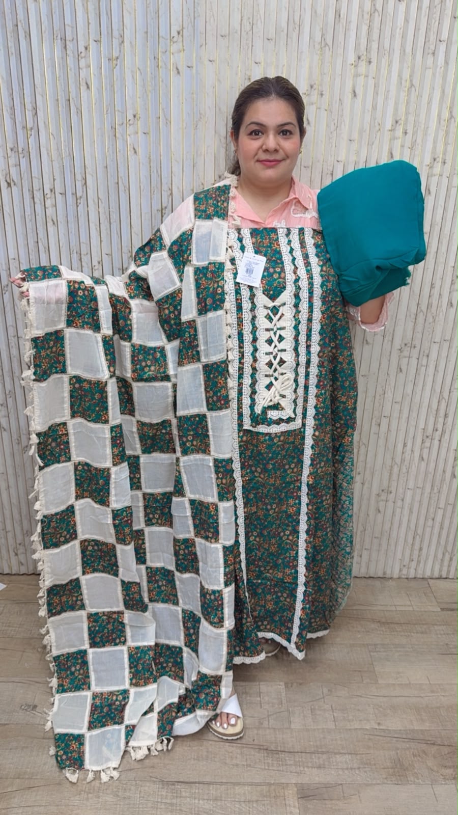 designer pure mal cotton suit ccc388