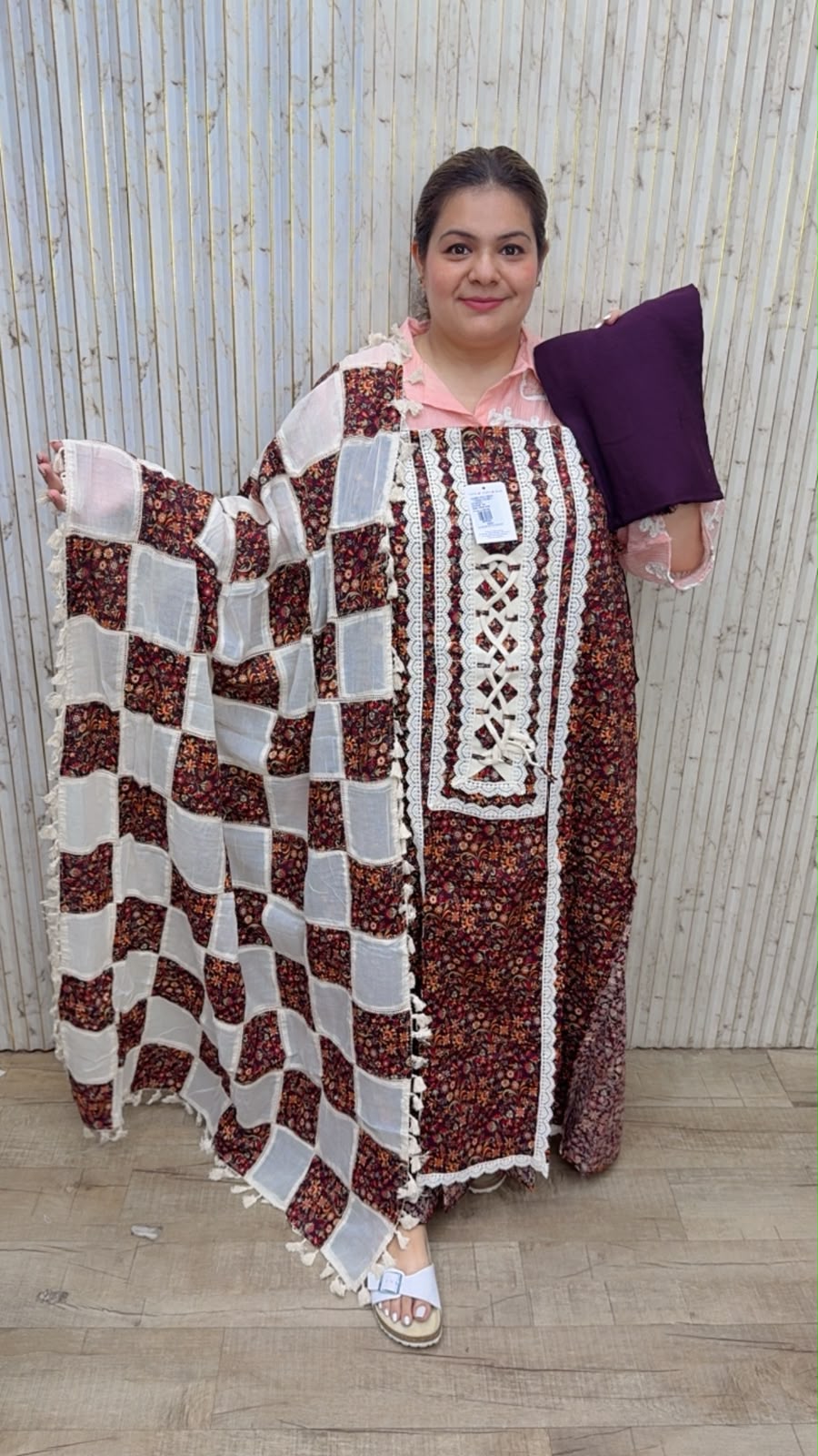 designer pure mal cotton suit ccc388