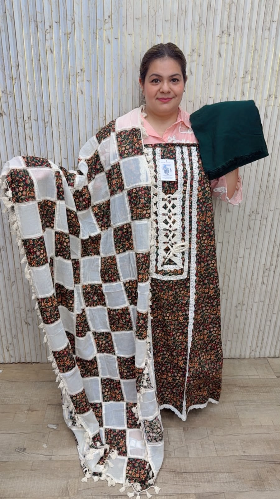 designer pure mal cotton suit ccc388