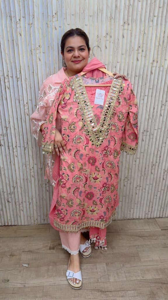 designer pure mal cotton suit ccc388