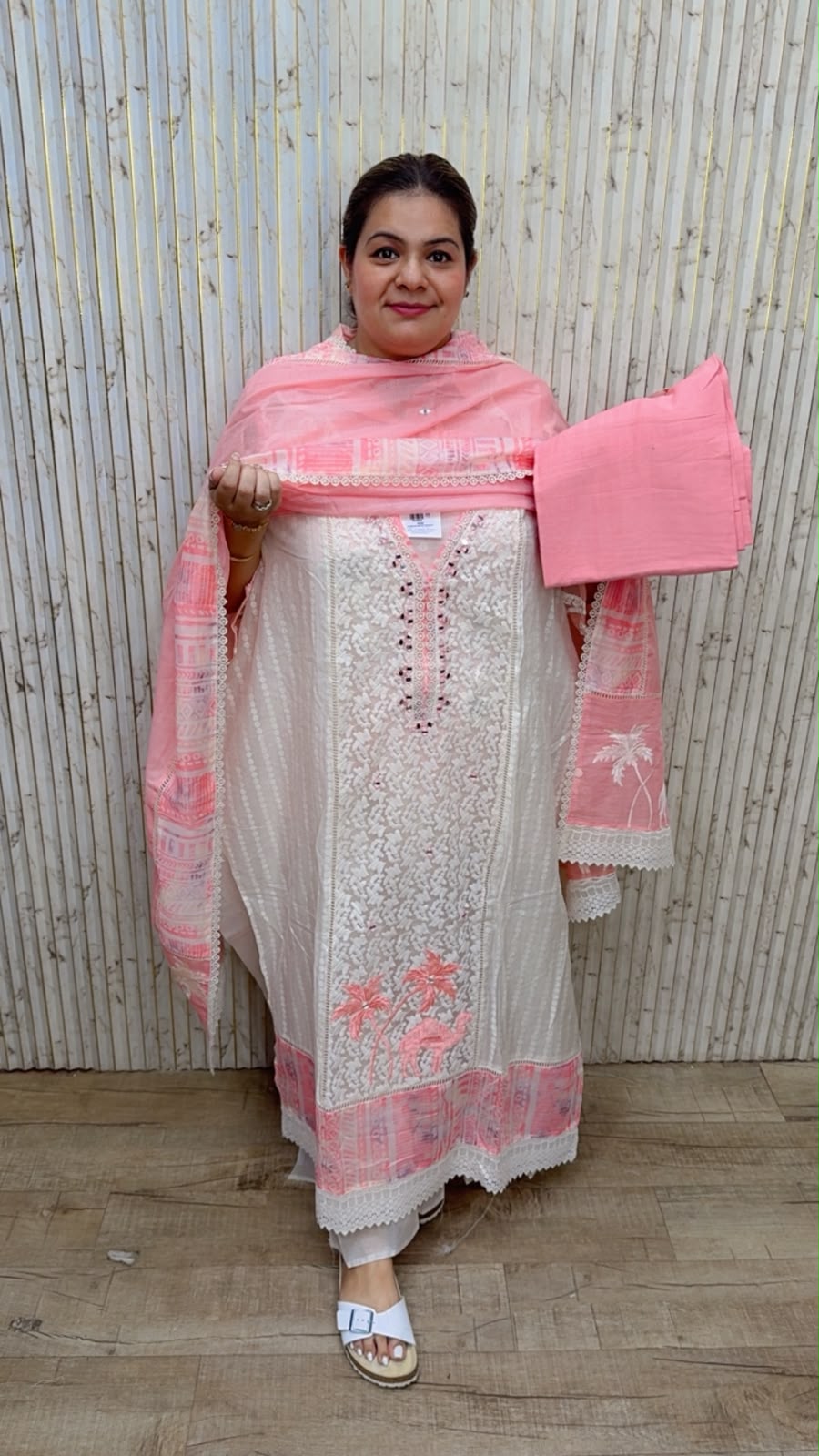 designer pure mal cotton suit ccc388