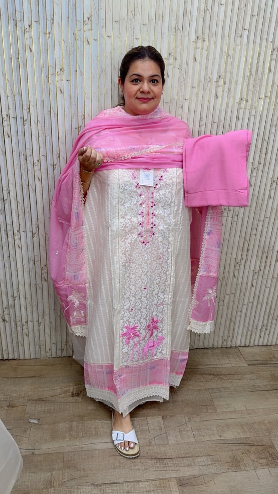 designer pure mal cotton suit ccc388
