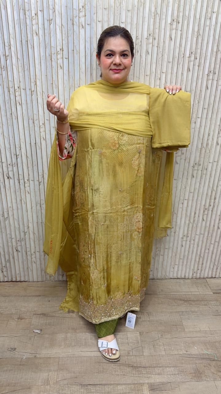designer pure upada silk suit ccc408