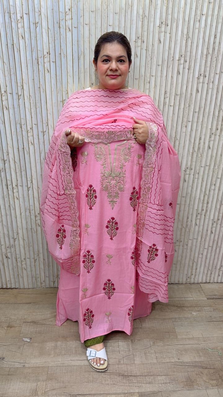 designer pure mal cotton suit ccc412