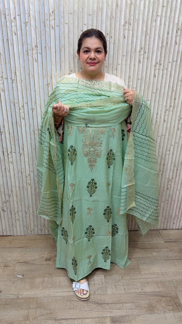 designer pure mal cotton suit ccc412