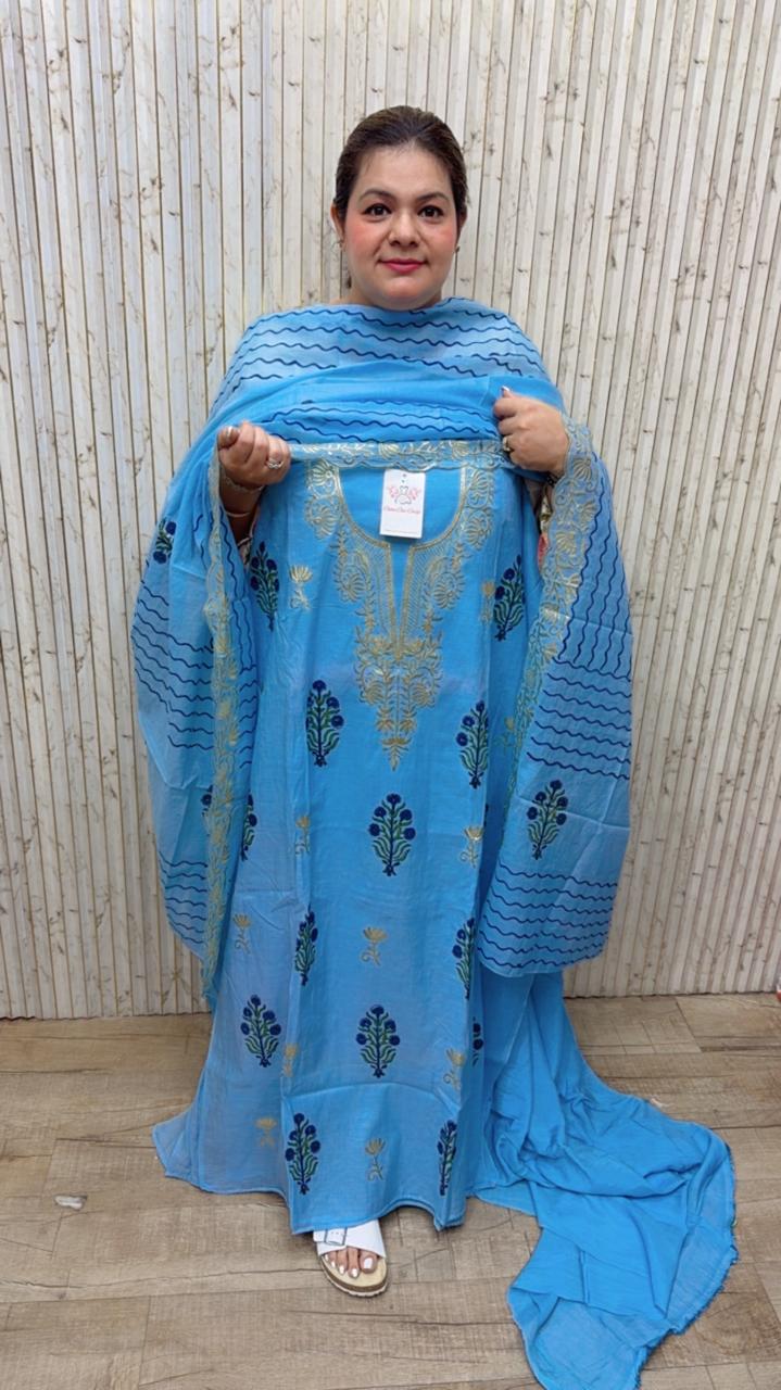 designer pure mal cotton suit ccc412