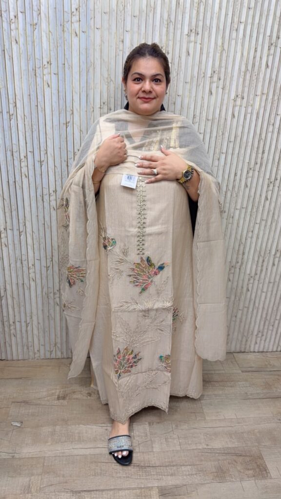 designer pure maheshwari silk suit ccc432