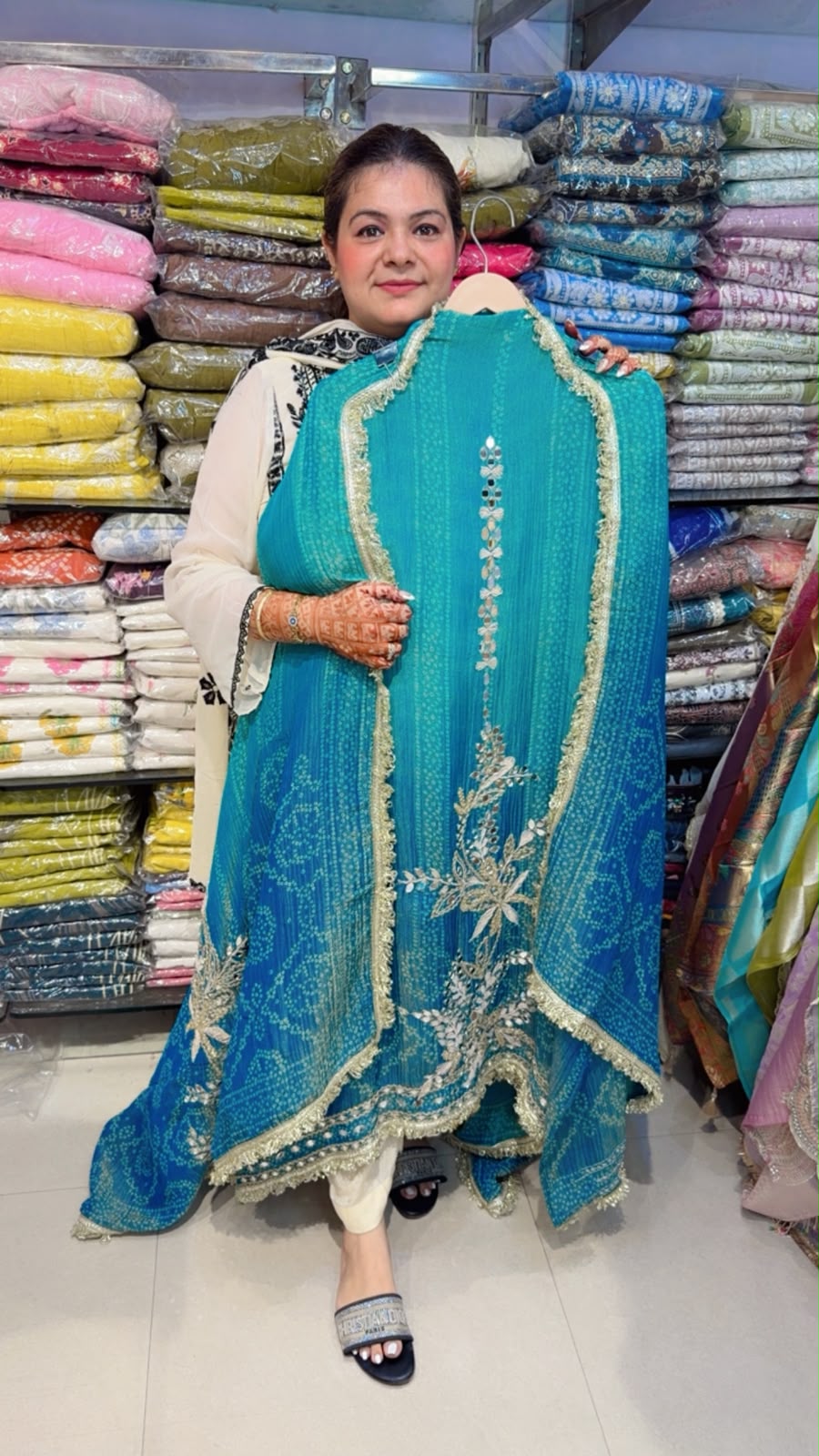 designer pure crush fabric suit ccc445
