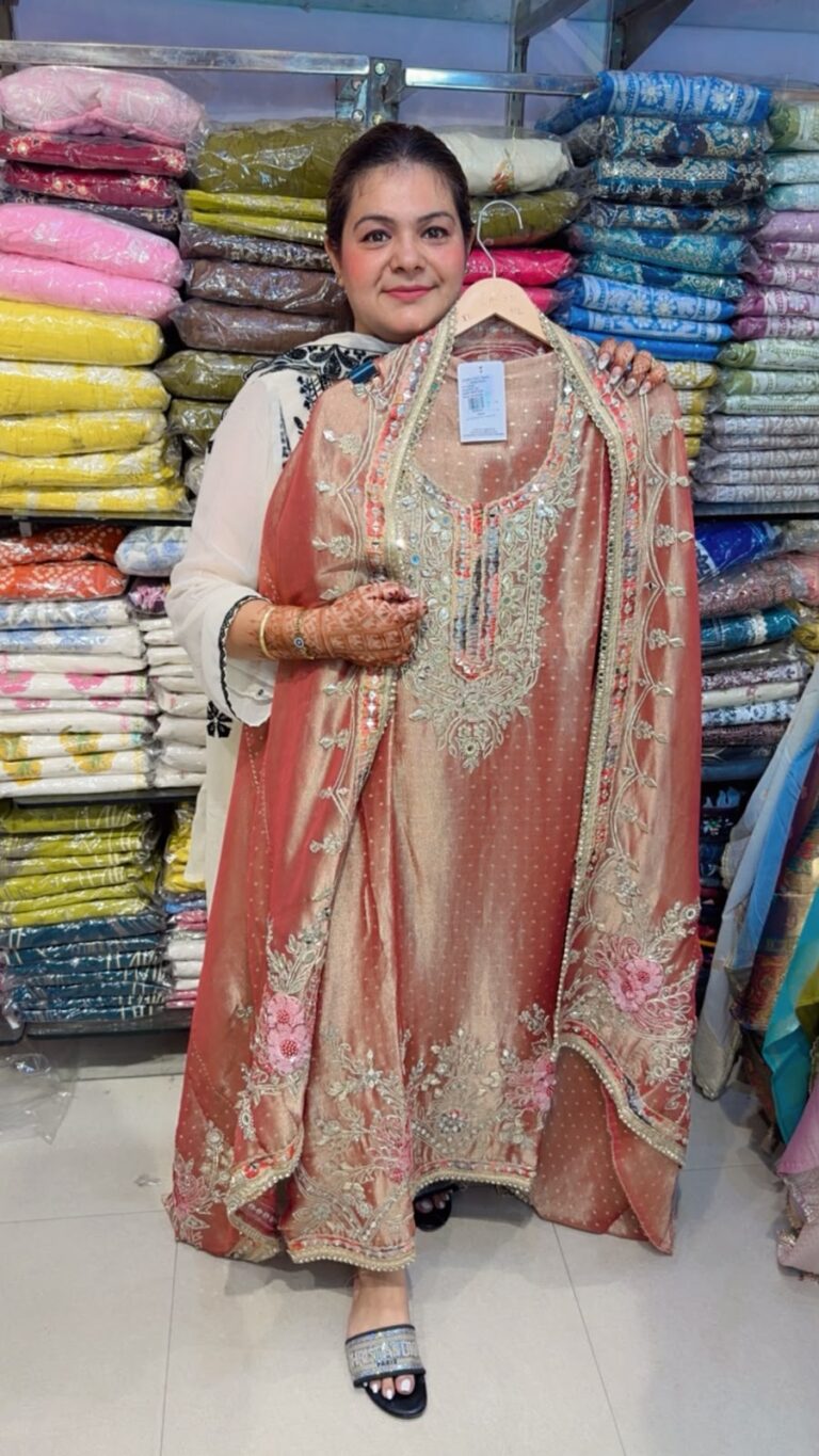 designer pure crush fabric suit ccc445