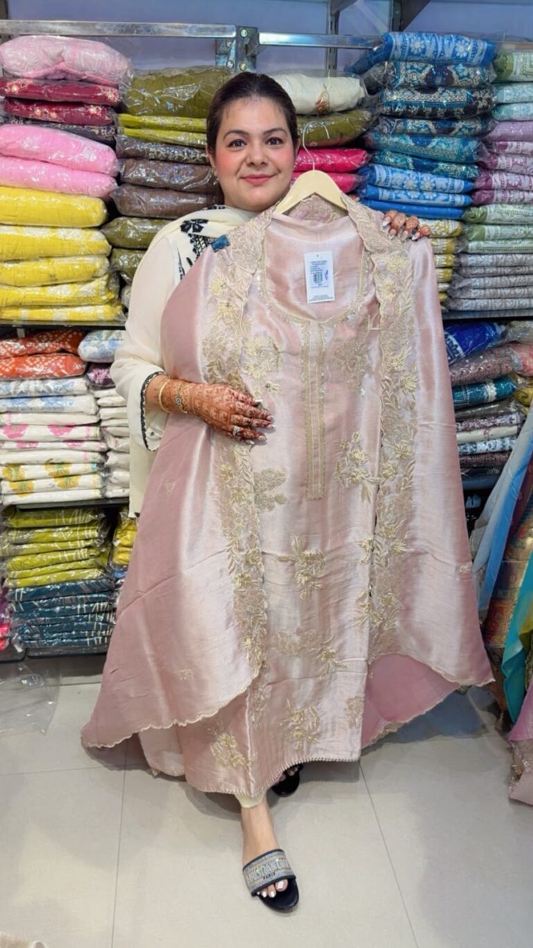 designer pure crush fabric suit ccc445
