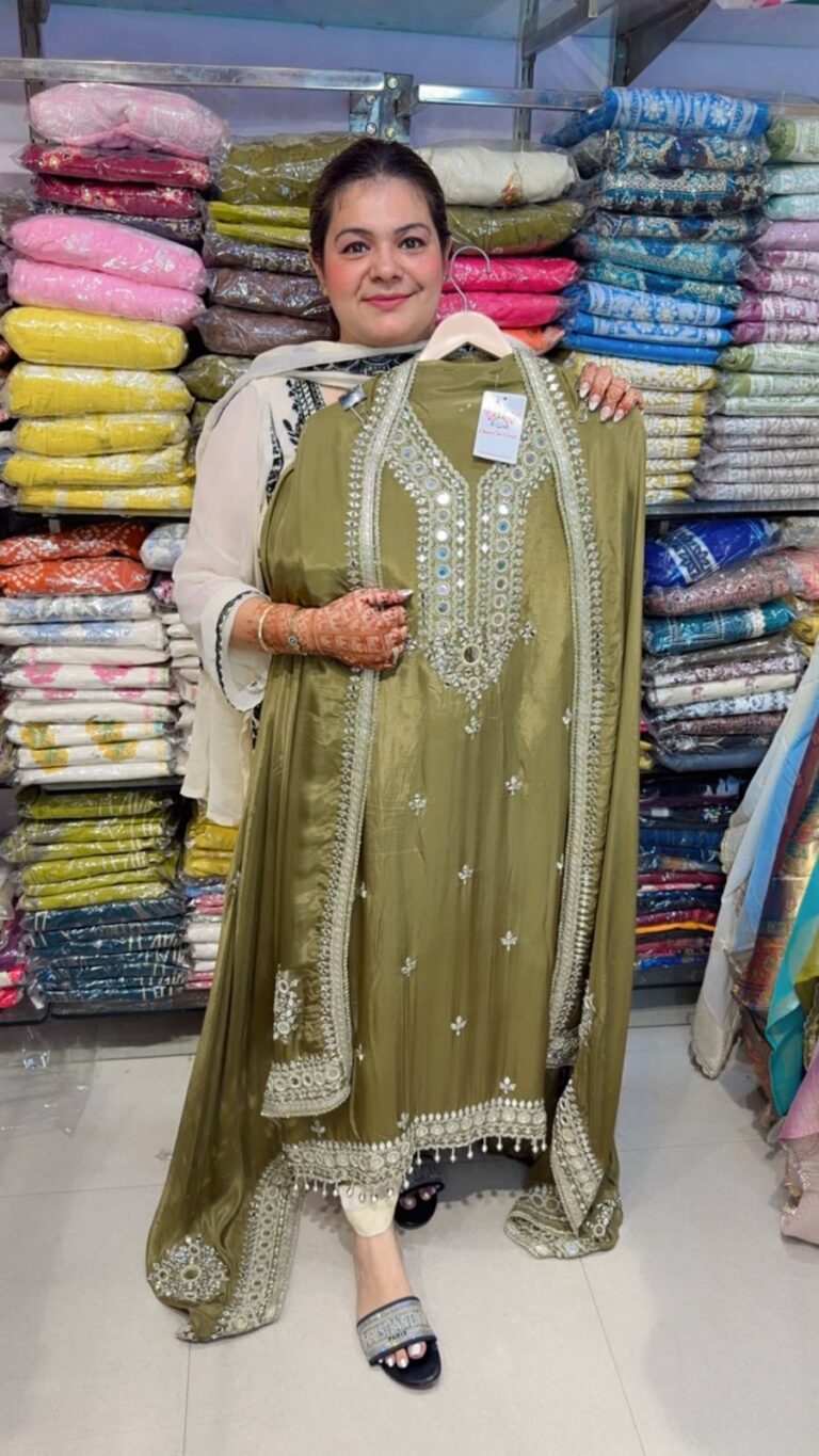designer pure crush fabric suit ccc445
