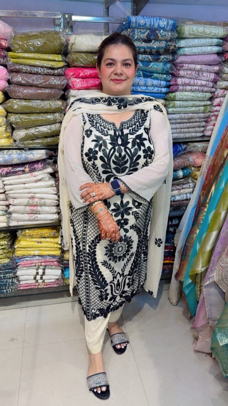 designer pure crush fabric suit ccc445
