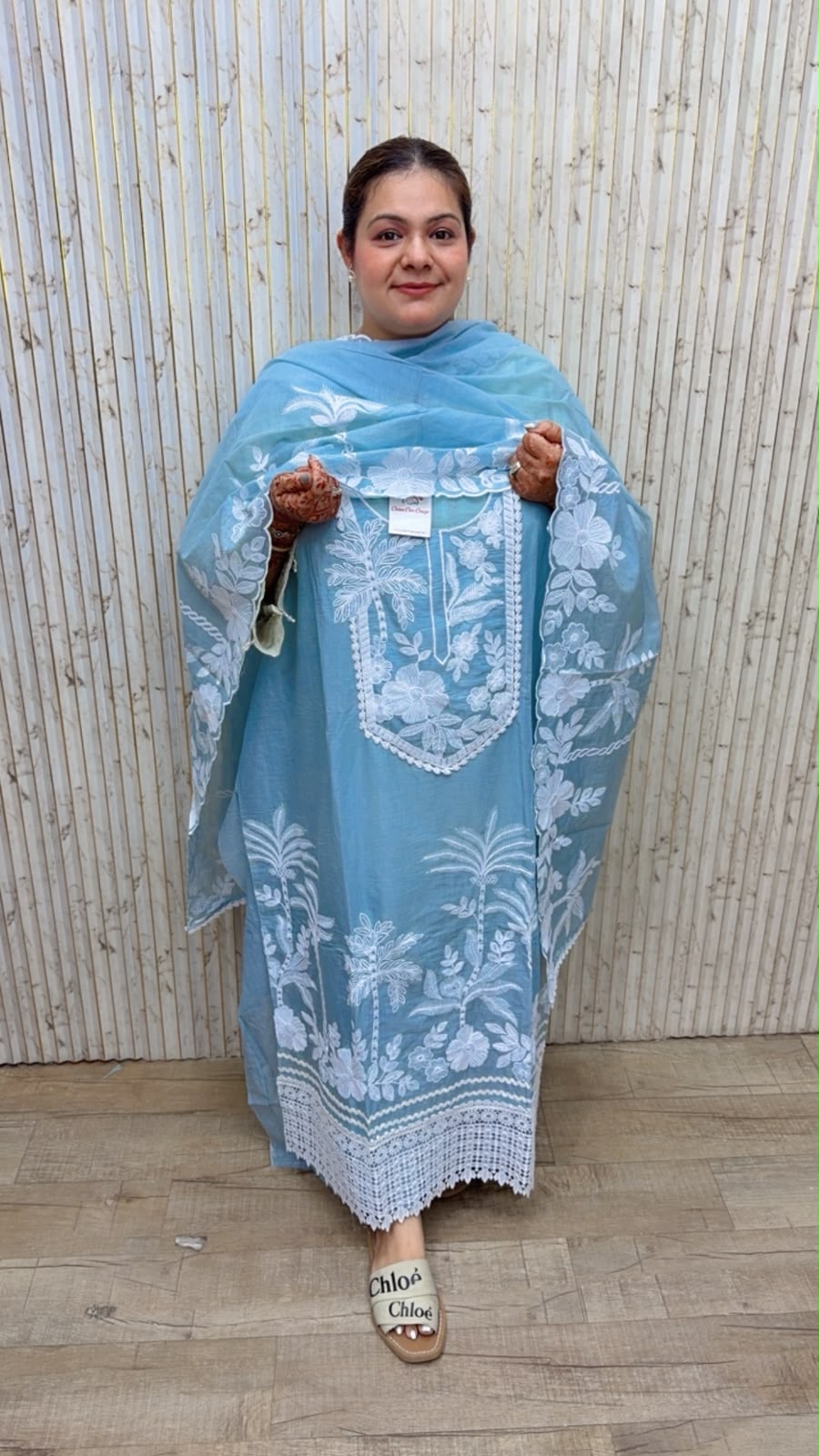 designer pure mal cotton suit ccc461 c green