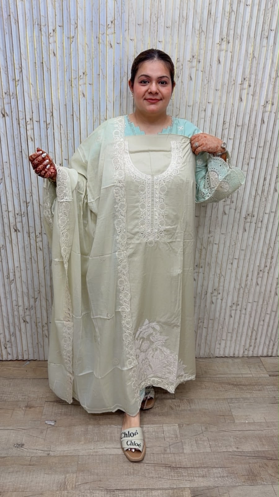 designer pure cotton suit ccc465