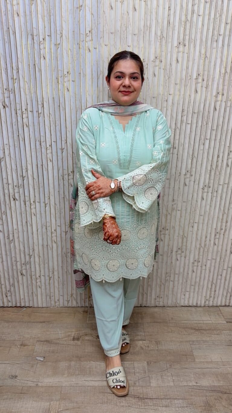 designer pure mal cotton suit ccc461 c green