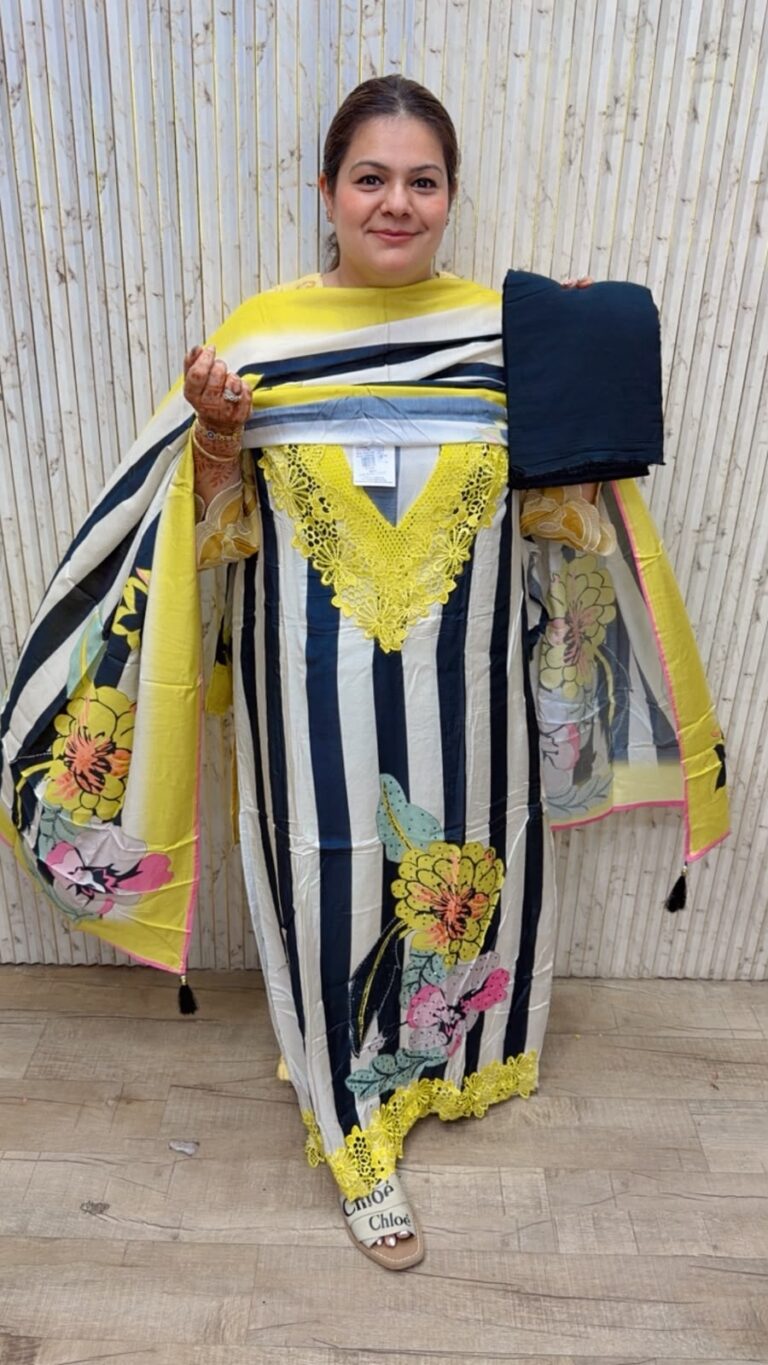 designer pure muslin suit ccc487