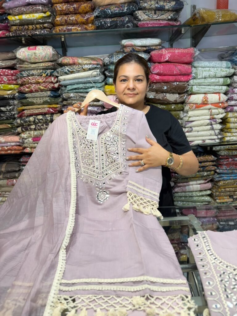 designer pure cotton stitched suit ccc533