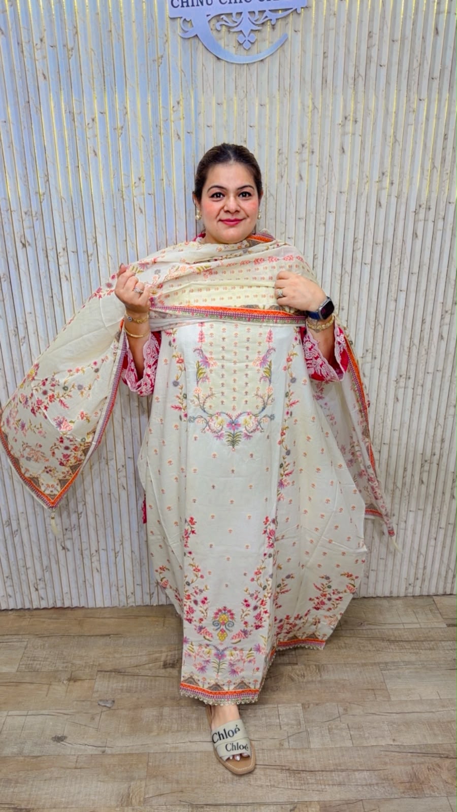designer pure mal cotton suit ccc537