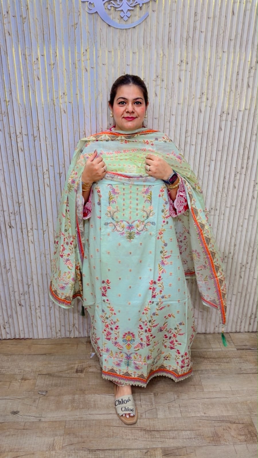 designer pure mal cotton suit ccc537