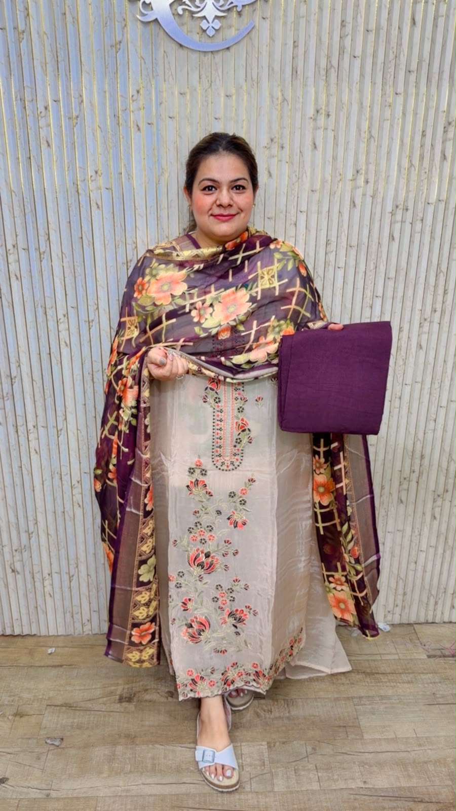 designer pure silk suit ccc547