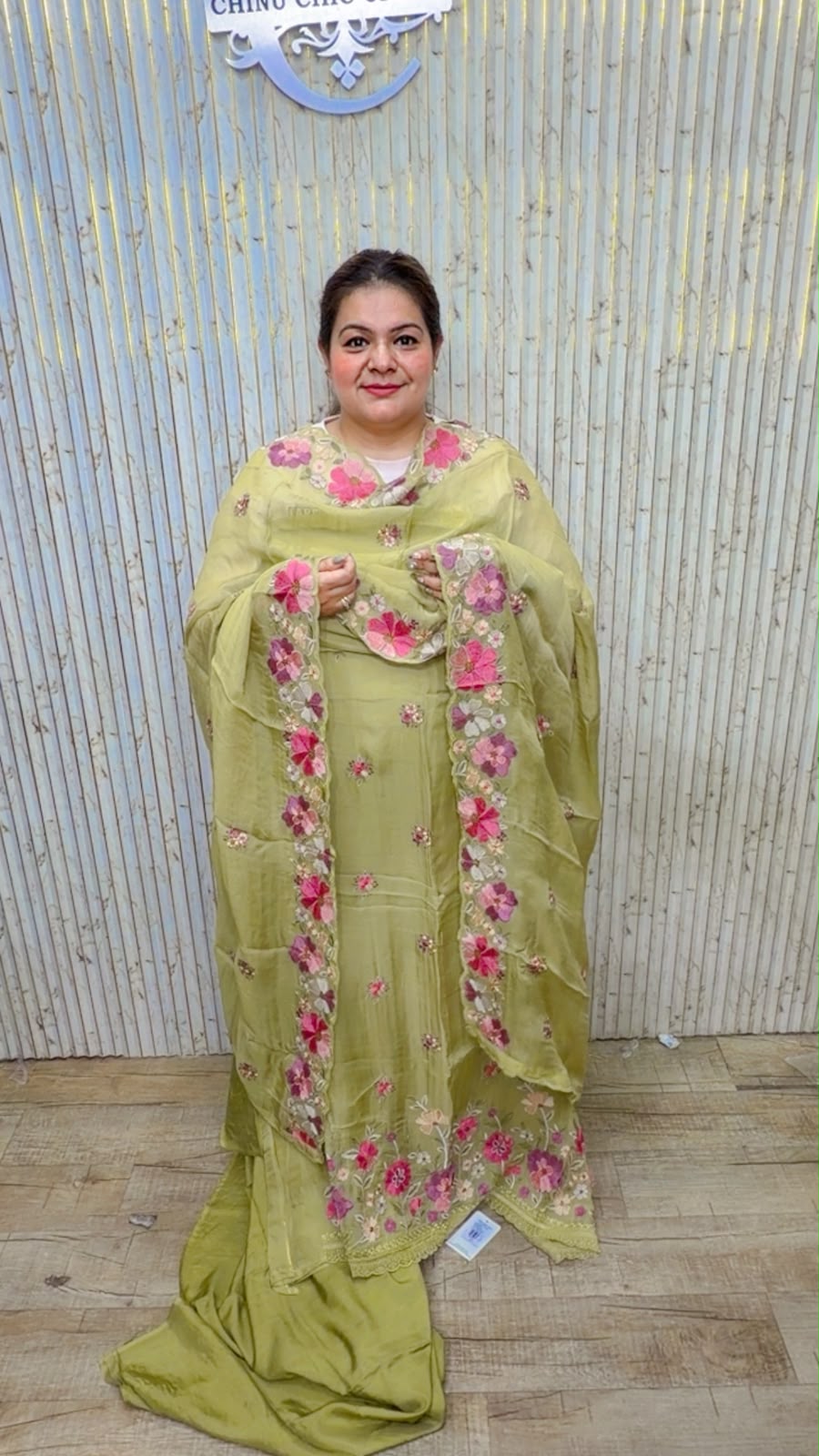 designer pure silk suit ccc547