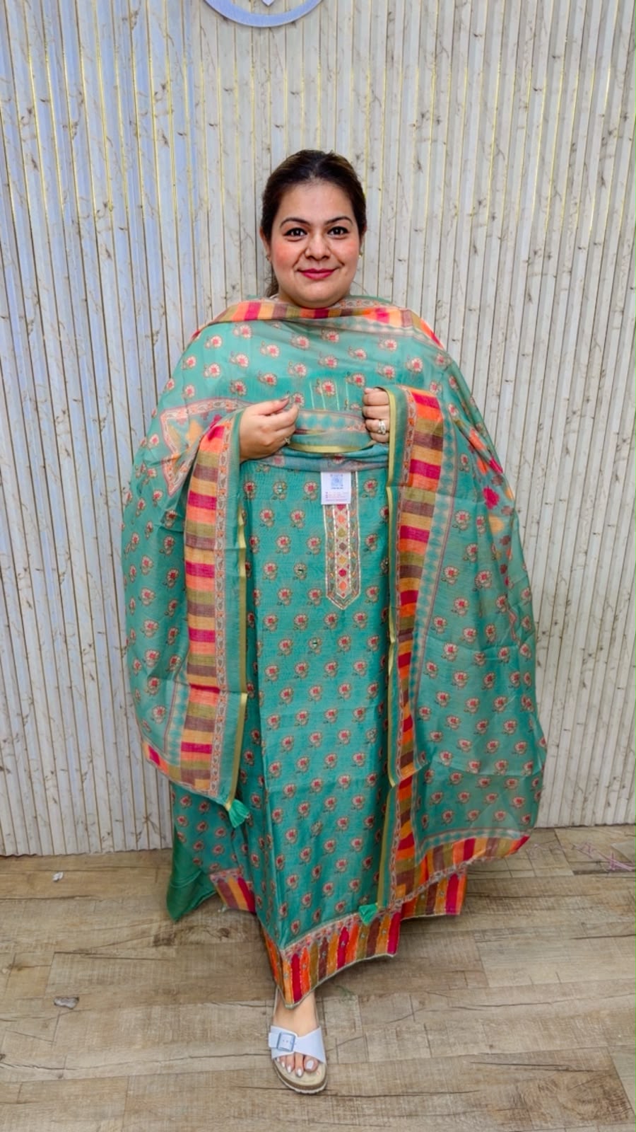 designer pure silk suit ccc547