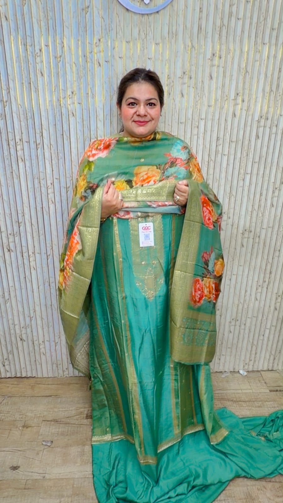 designer pure silk suit ccc547