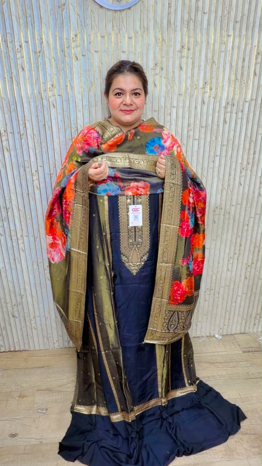 designer pure silk suit ccc547