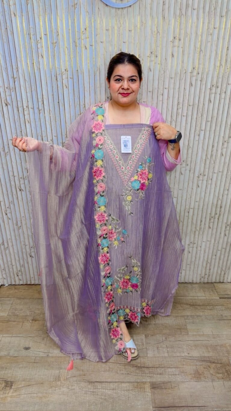 designer pure pakistani muslin suit ccc561