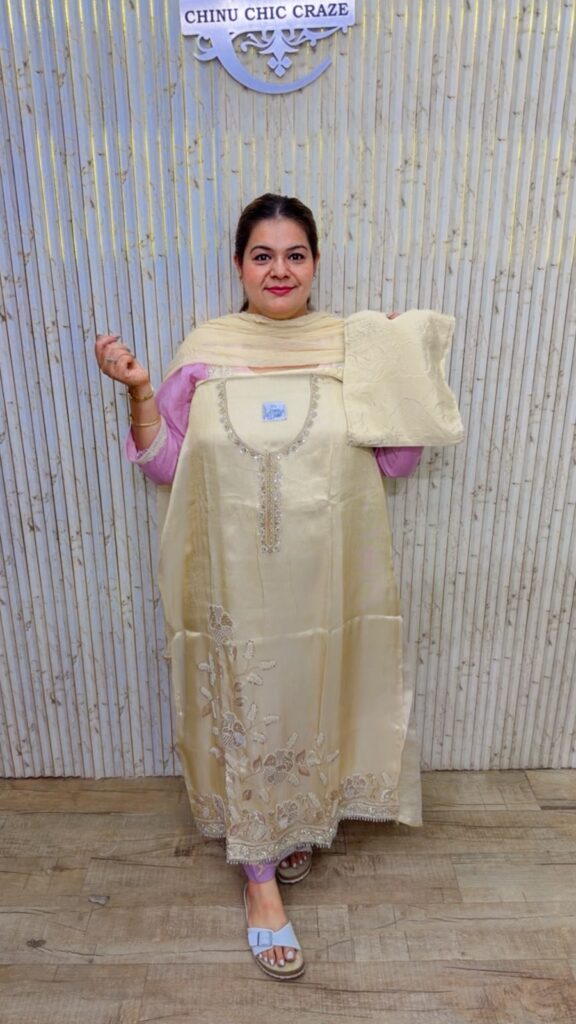 designer pure pakistani muslin suit ccc561