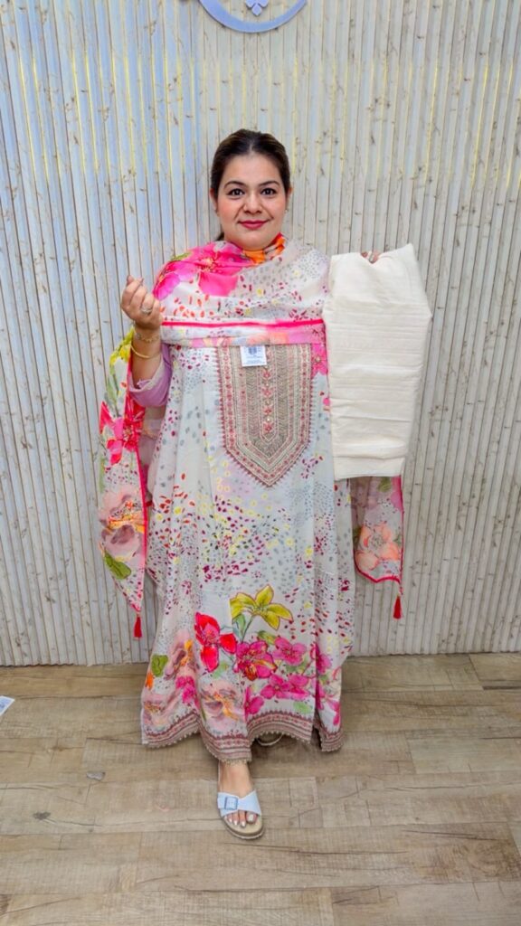 designer pure pakistani muslin suit ccc561