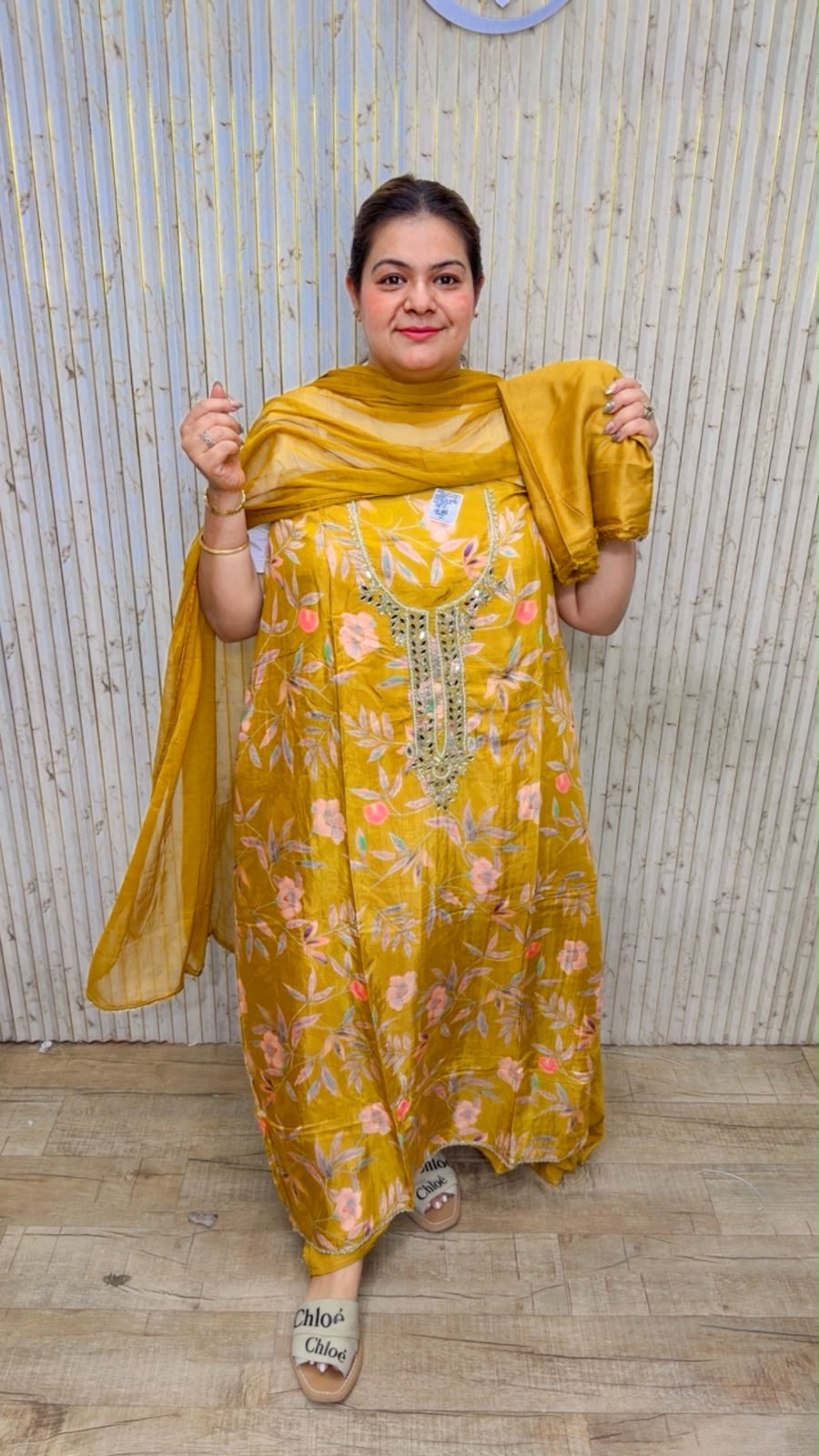 designer pure cotton muslin suit ccc569