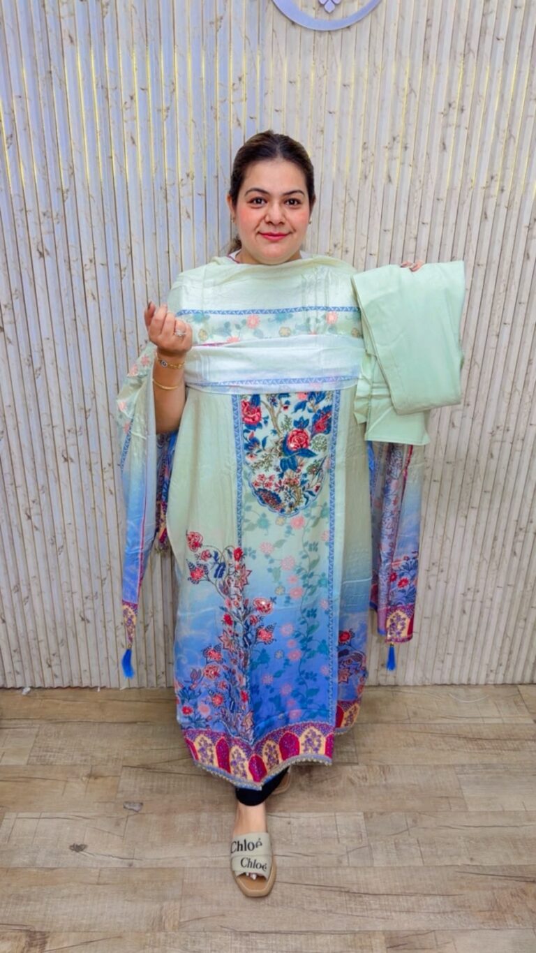 designer pure cotton muslin suit ccc569
