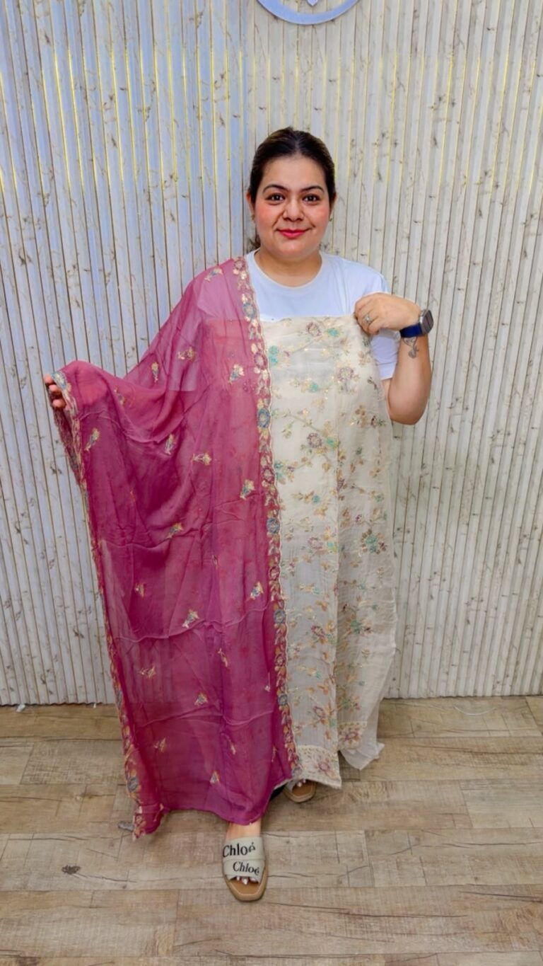 designer pure cotton muslin suit ccc569